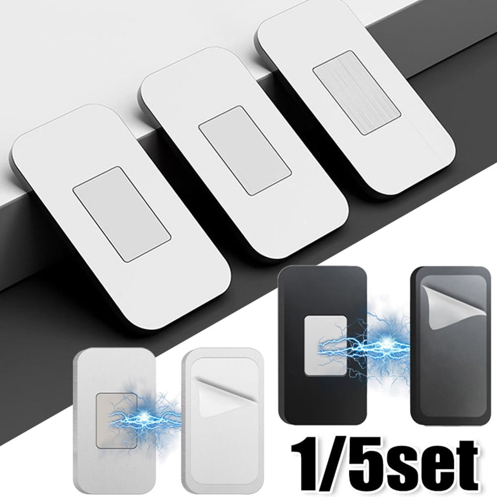 Drawer Catches Easy Installation Powerful Magnetic Closure Secure Hold Silver 5 Set
