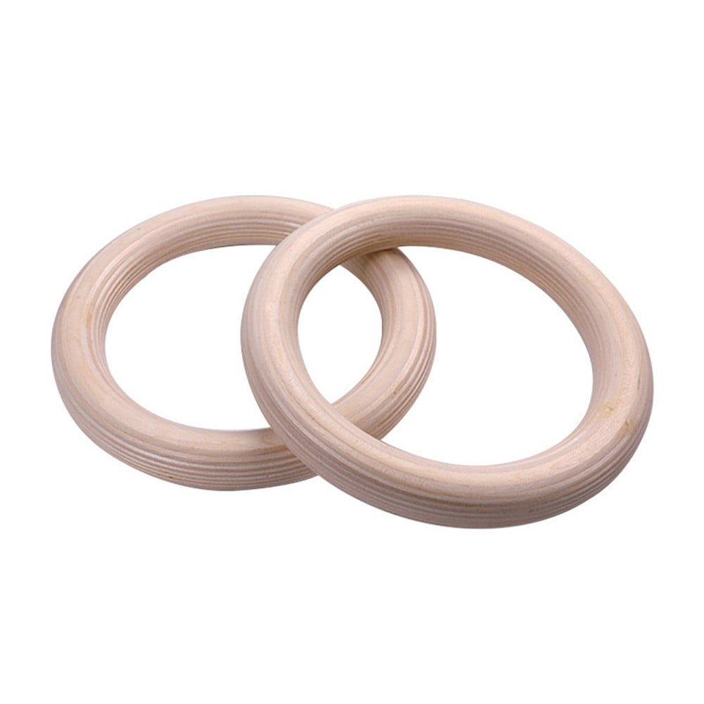 Wooden Gymnastics Rings Perfect For Strength And Conditioning Training 25Mm 19Cm