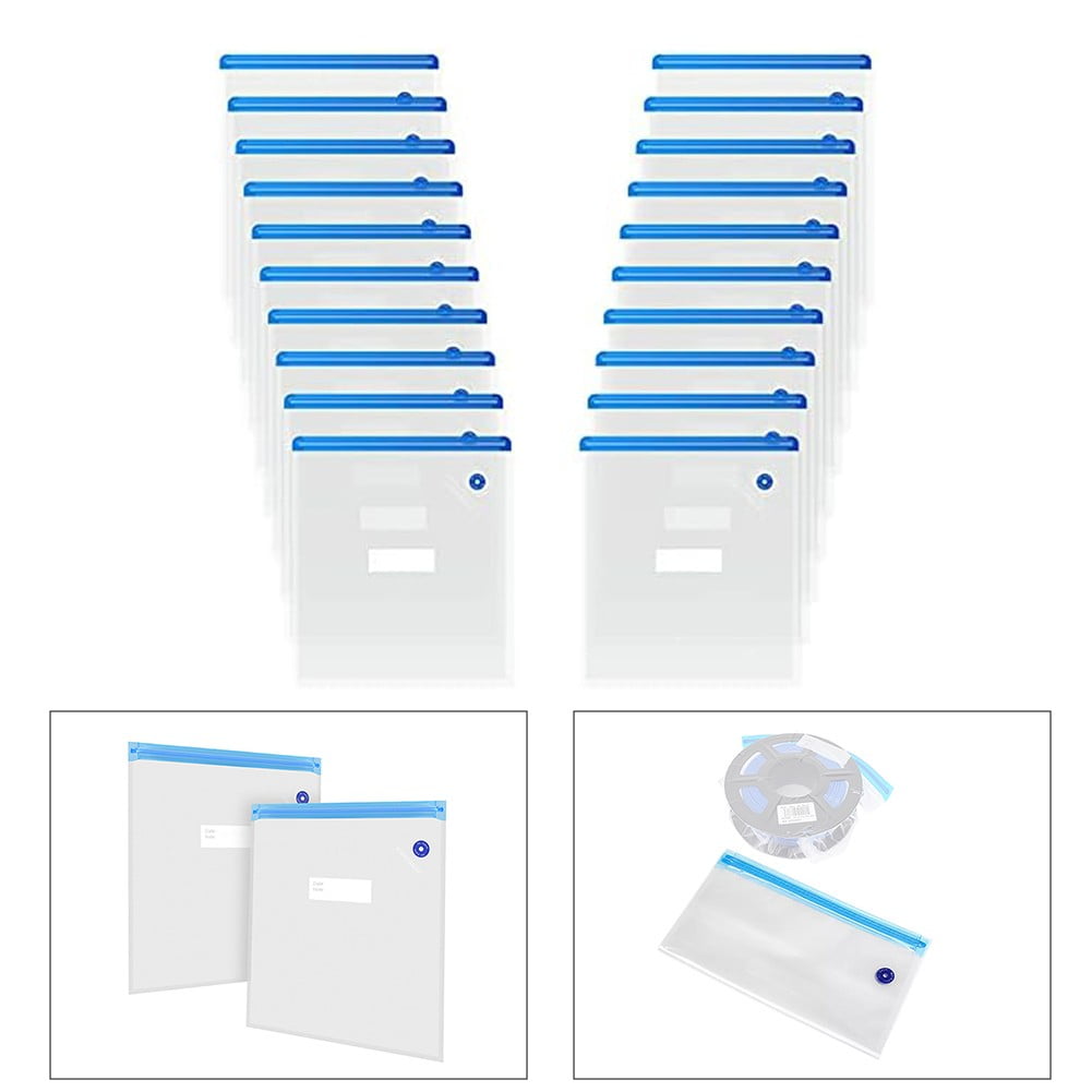 20Pc Printer Consumables Vacuum Bag For 3D Printer Filament Reusable Vacuum Compression Storage Bags 30X34 Cm
