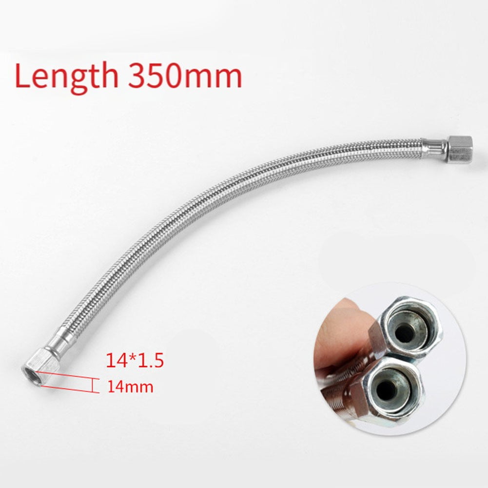 1Pc Air Compressor Tube Stainless Steel 350Mm Air Compressor Flexible Hose Air Pump Check Valve Connecting Pipe Smile Home