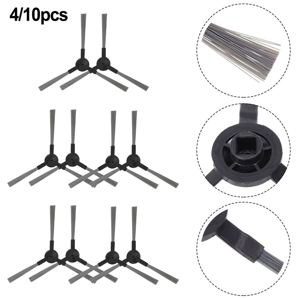 4pcs Easy Installation Robot Vacuum Cleaner Side Brush Accessories Robot Side Brush Smile Home