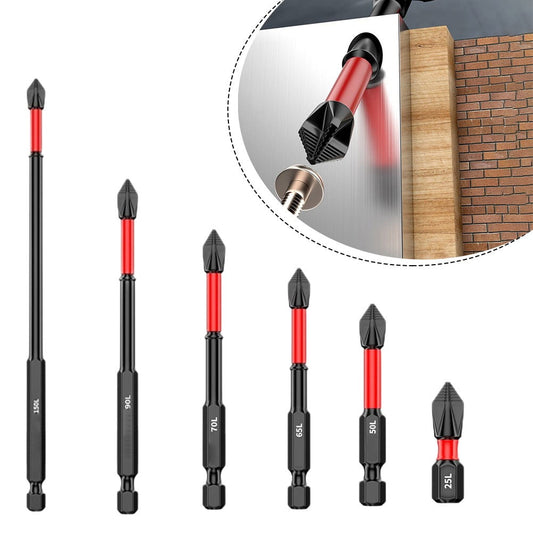 2/6Pcs 25-150Mm Non-Slip Screwdriver Bits Ph2 Magnetic Batch Cross Screw Electric Tips Head Cross Screwdriver Drill Bit Tool Set 2Pcs 25Mm Smile Home 2Pcs 65Mm