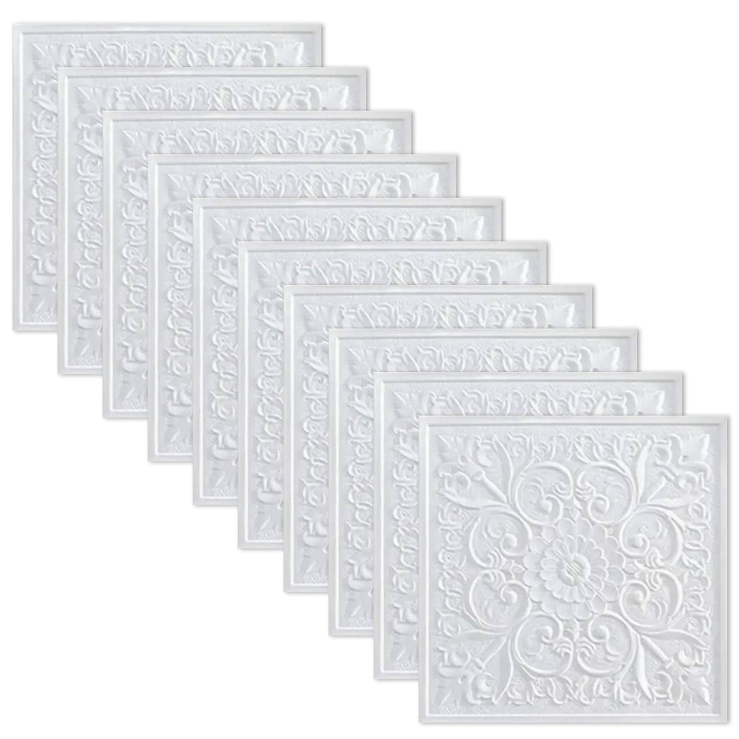 1PC 1/10pc 3D Tile Brick Wall Sticker Self-adhesive Foam Panel Stickers Living Room Bedroom Ceiling Wall Stickers Home Decoration Smile Home
