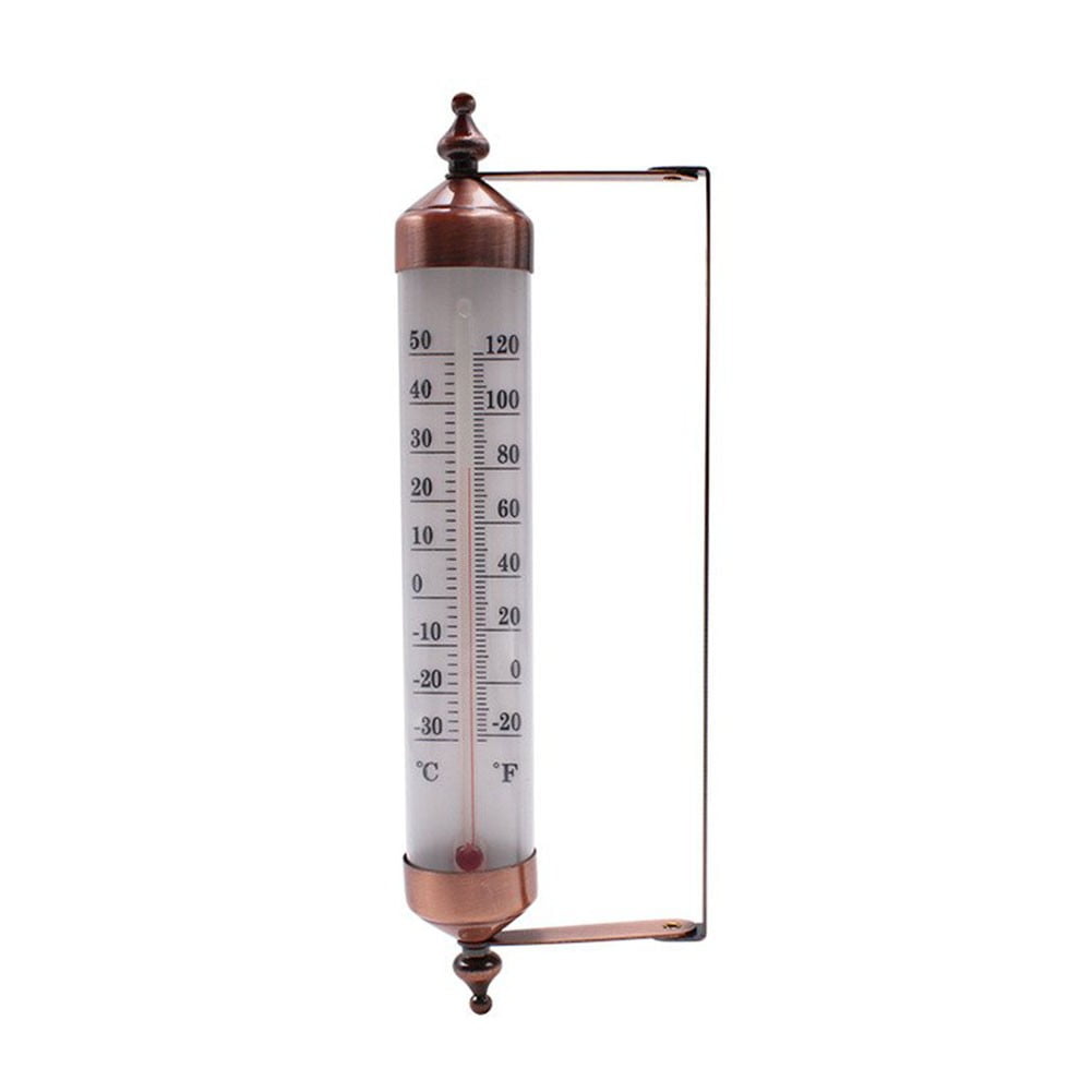 10 Inch Outdoor Wall Mounted Thermometer Garden Terrace Exterior Greenhouse Sun Terrace Measurement Tool Smile Home