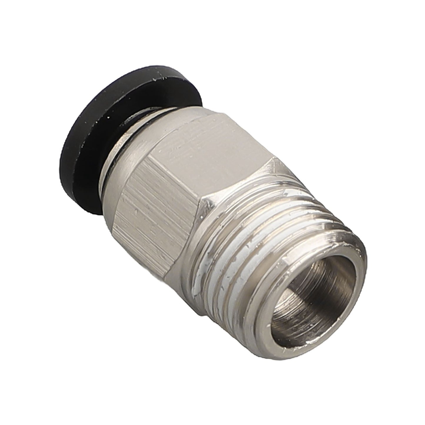 10Pcs Pc4-M10 External Thread Straight Pneumatic Connector Stainless Steel Ptfe Tube Push In Quick Fitting Connectors Extruders Smile Home
