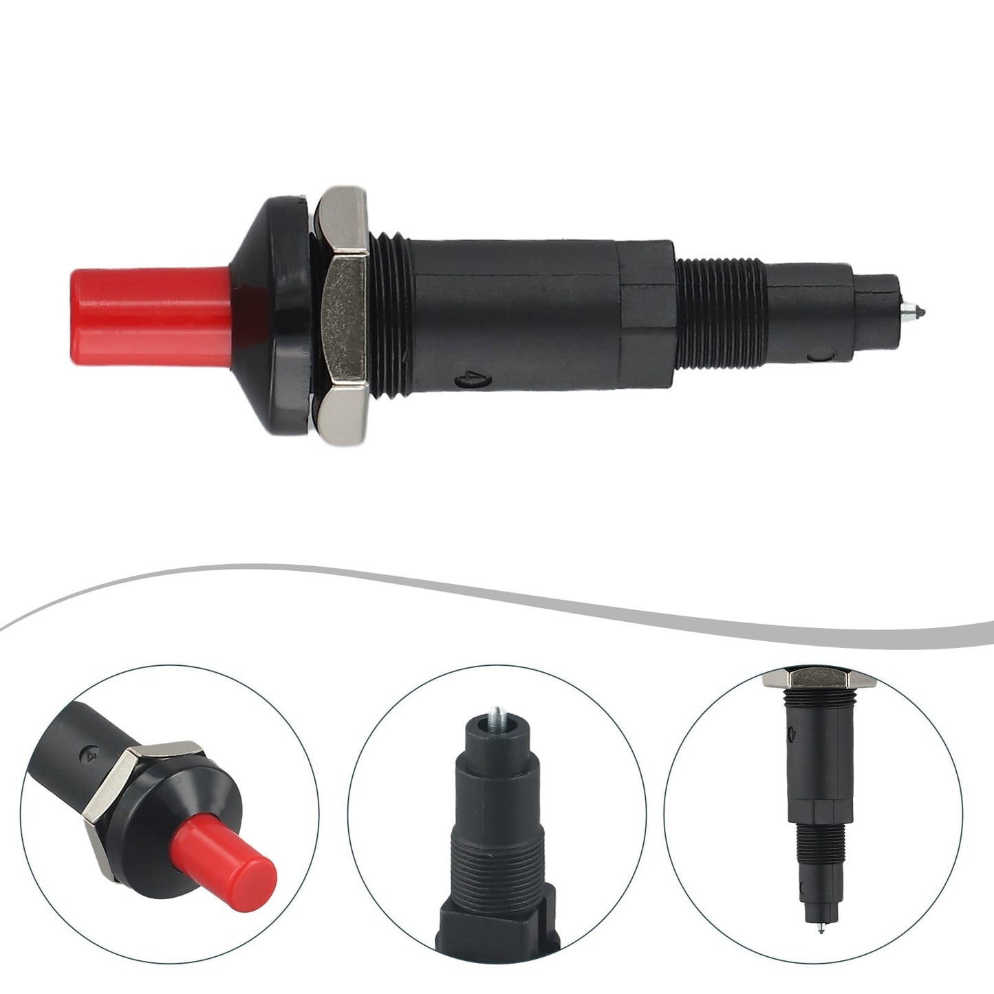Piezo Igniter Push Button for Gas BBQ Grill Stove Fireplace Oven Spark Starter 16kV Output 30000 Discharges No Battery