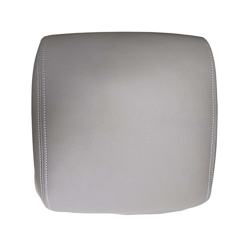 For Honda For Pilot 2009-2015 Leather Center Console Lid Armrest Cover Microfiber Protective Skin Gray