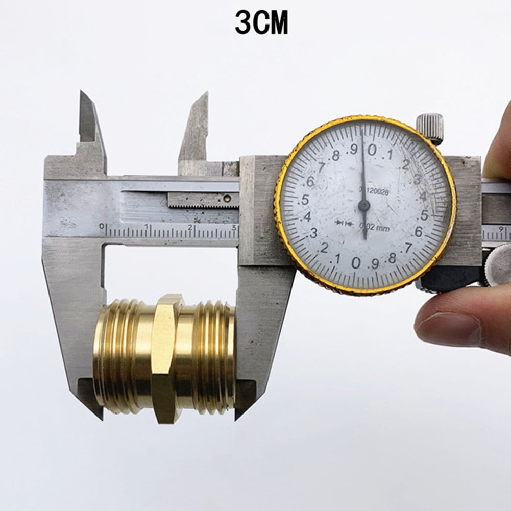 Brass Garden Hose Adapter Male To Male Quick Connector 2 Pack 34 Inch YIWEI