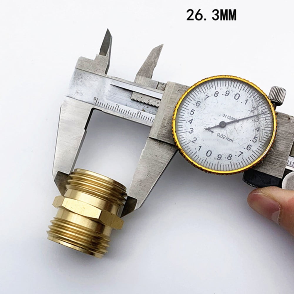 Brass Garden Hose Adapter Male To Male Quick Connector 2 Pack 34 Inch YIWEI