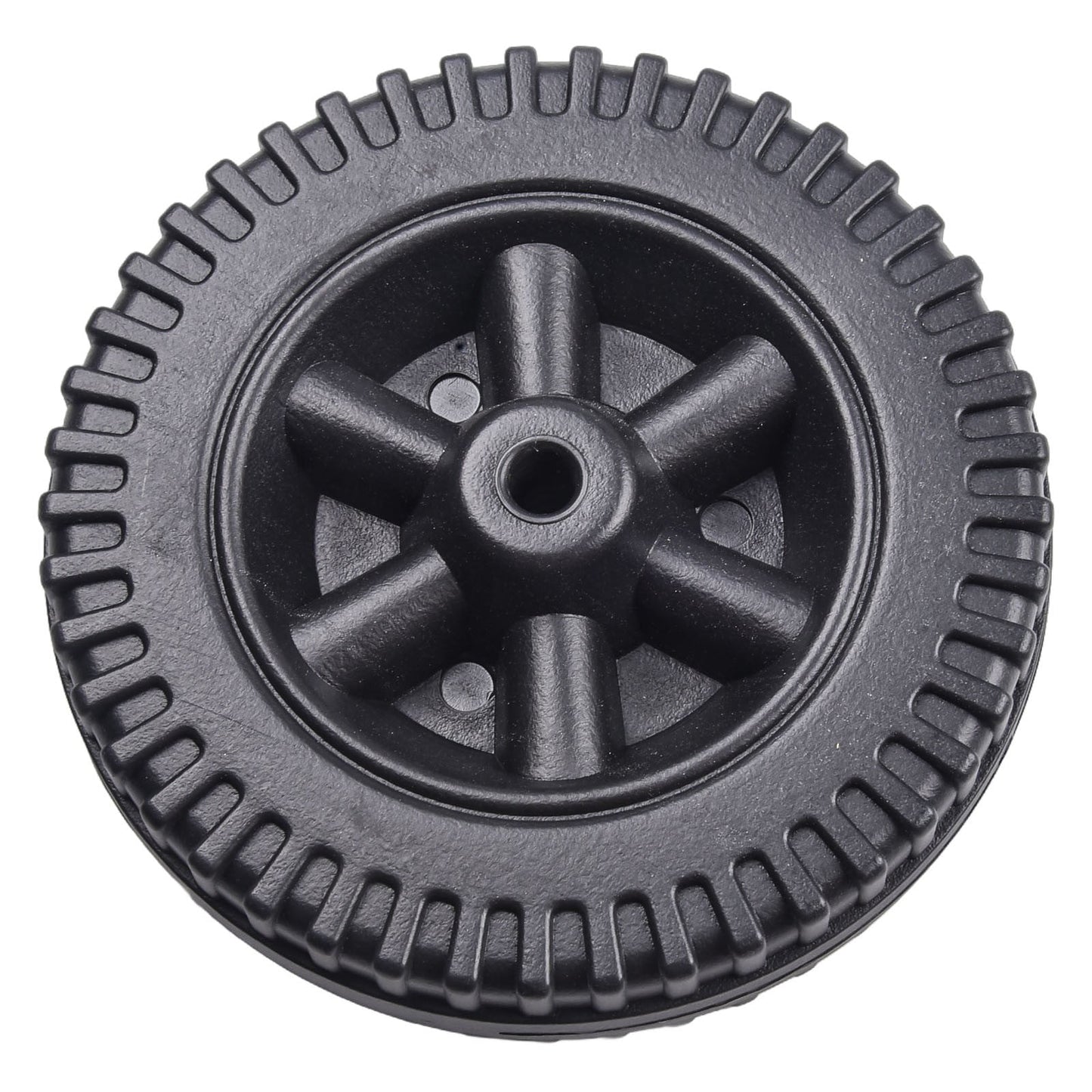 Lierteer 2Pcs/Set Grill Wheels Replacement Parts 170/177mm 7 Inch BBQ Grill Wheel Barbecue Grills Kitchen Garden Plastic Black