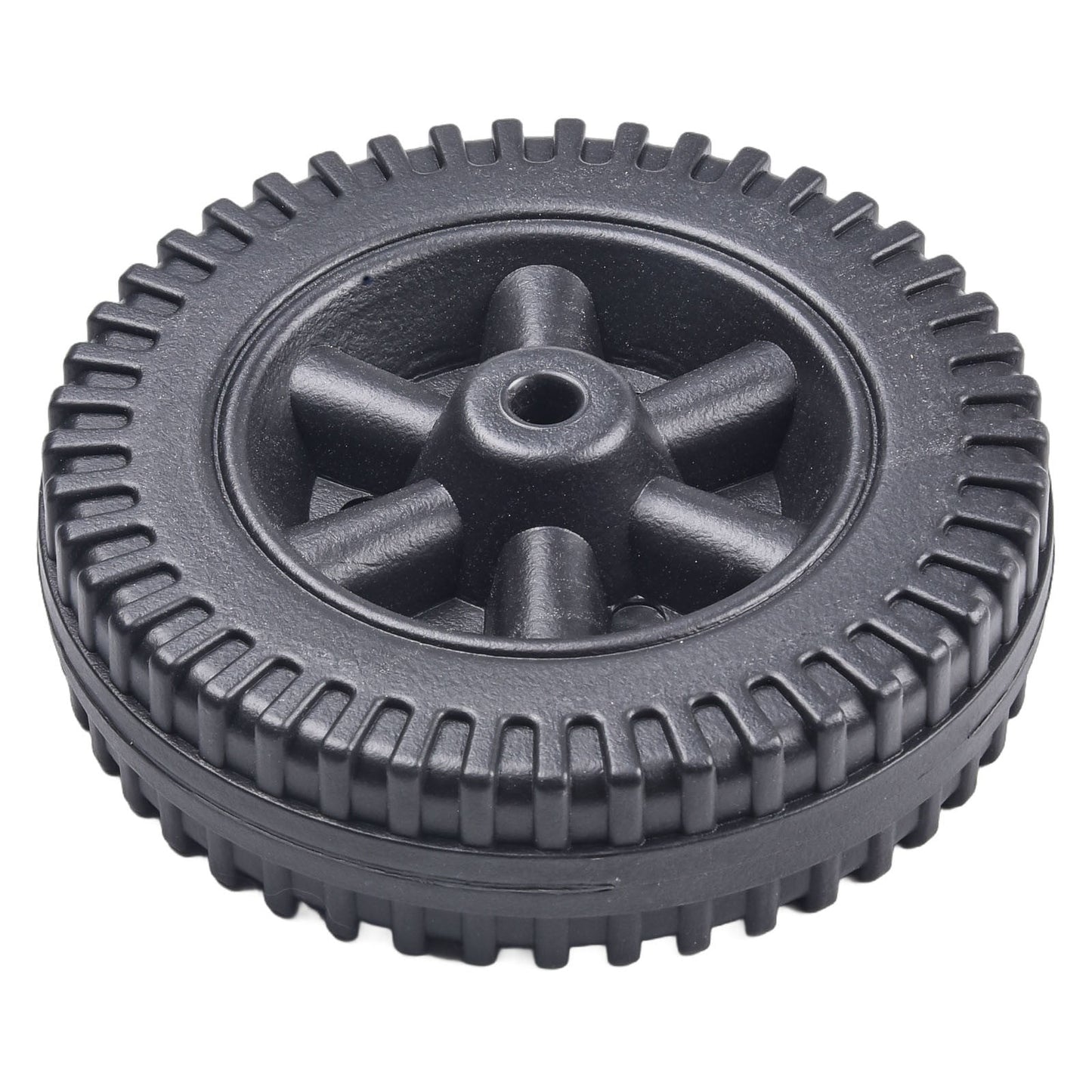 Lierteer 2Pcs/Set Grill Wheels Replacement Parts 170/177mm 7 Inch BBQ Grill Wheel Barbecue Grills Kitchen Garden Plastic Black