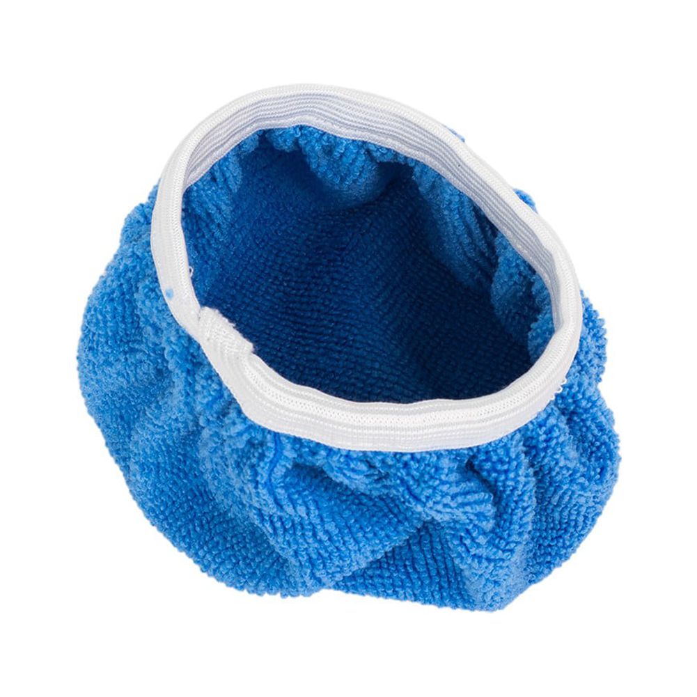 LLDI Polisher Buffing Pads Bonnet Cover Light Blue 10pcs 5-6Inch Microfiber
