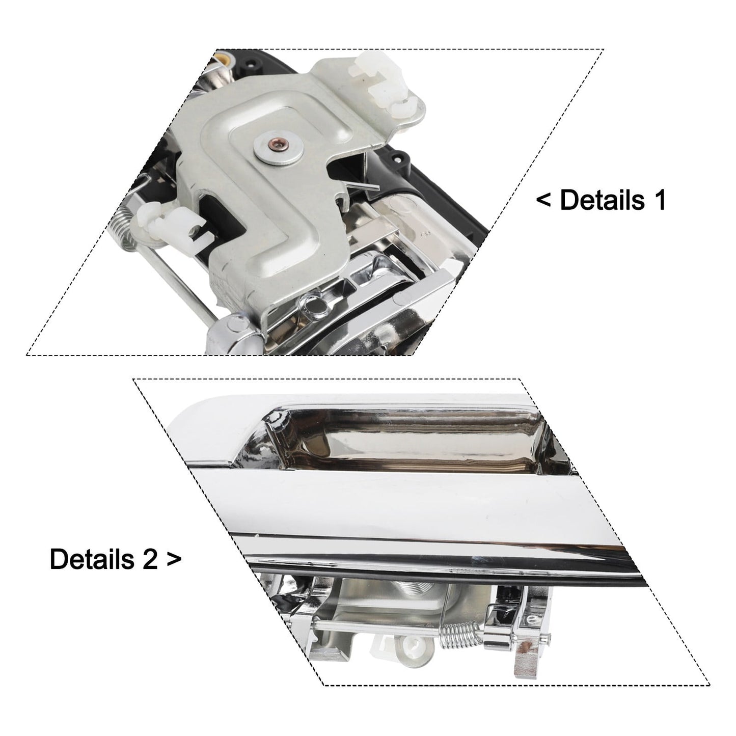 Chrome Rear Tailgate Handle For Isuzu D-Max Rodeo Pickup 2.5Td/3.0Td 7/03-7/12 8-97293765-2 Replace Car Accessories