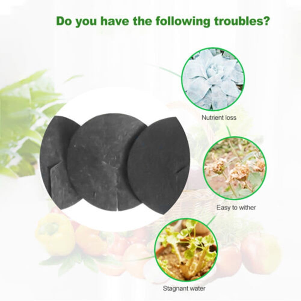 Arkzeo Degradable Non Woven Fabric Tree Mulch Ring Pack Of 10 Water Permeable Black