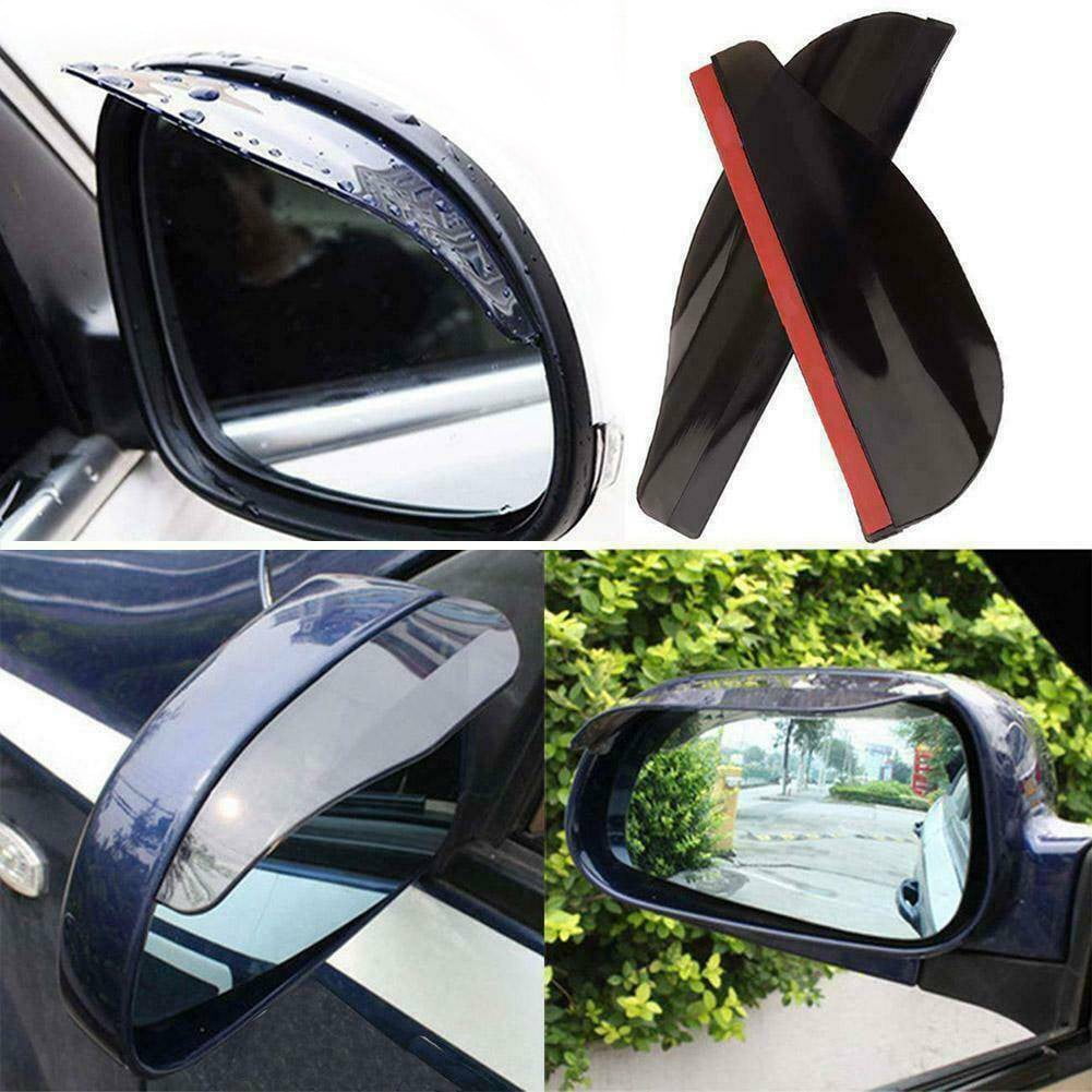 Rain Board Side Rear Mirror Visor Rear View Black Transparent Car Eyebrow Guard Replacement Rubber Accessories