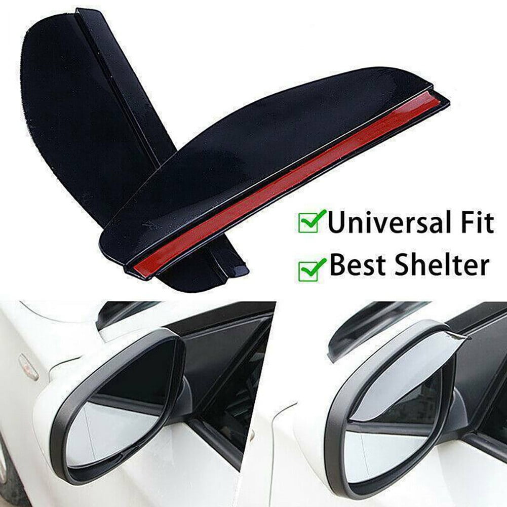 Rain Board Side Rear Mirror Visor Rear View Black Transparent Car Eyebrow Guard Replacement Rubber Accessories