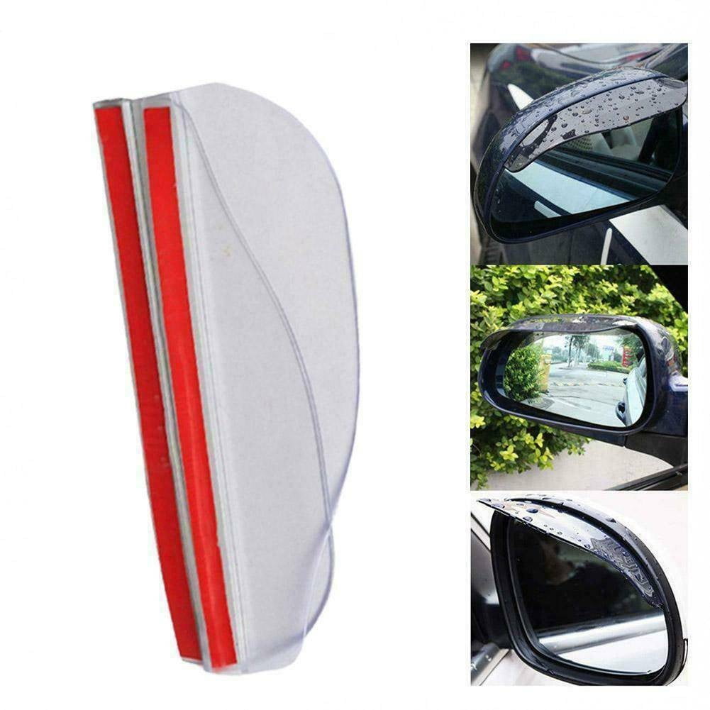 Rain Board Side Rear Mirror Visor Rear View Black Transparent Car Eyebrow Guard Replacement Rubber Accessories
