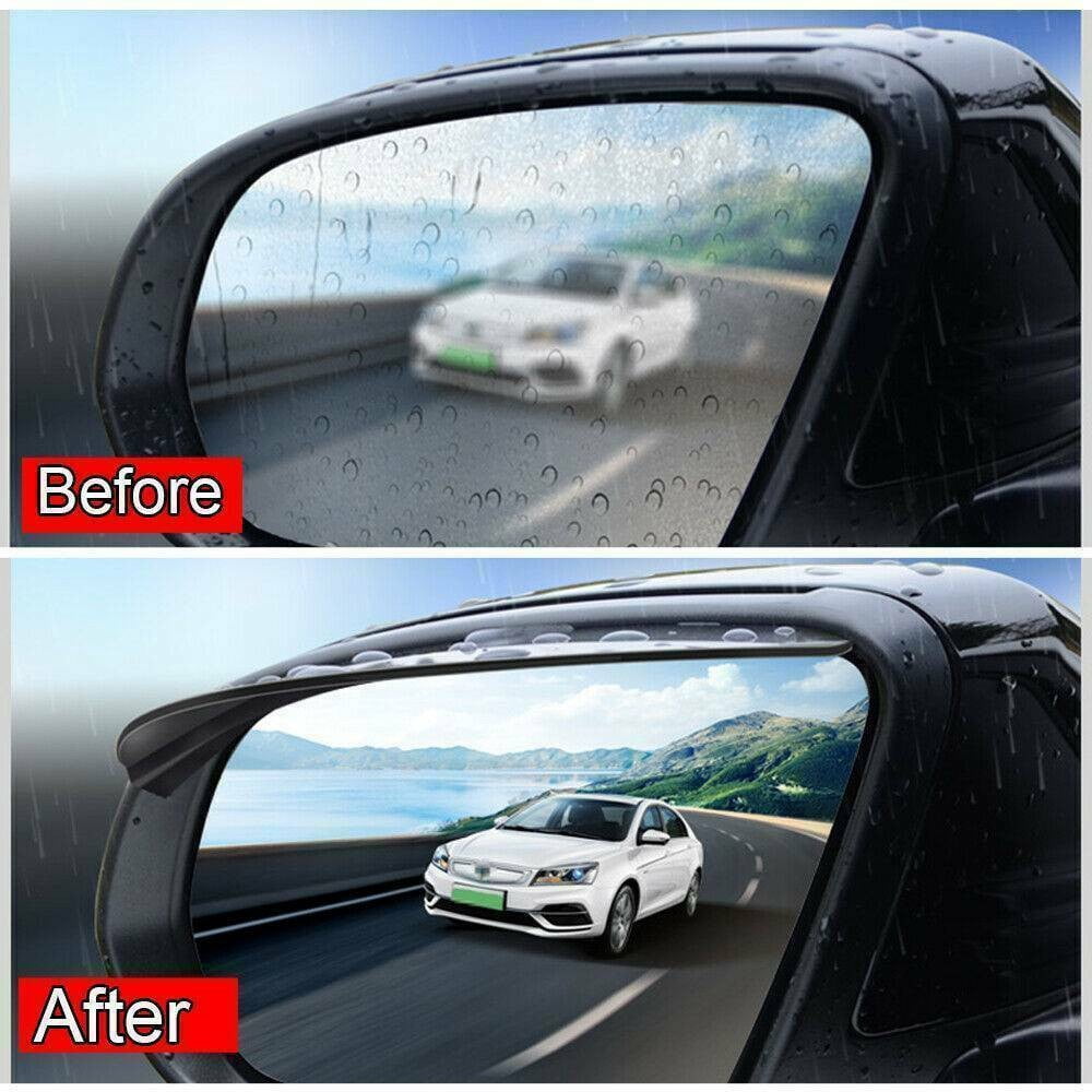 Rain Board Side Rear Mirror Visor Rear View Black Transparent Car Eyebrow Guard Replacement Rubber Accessories
