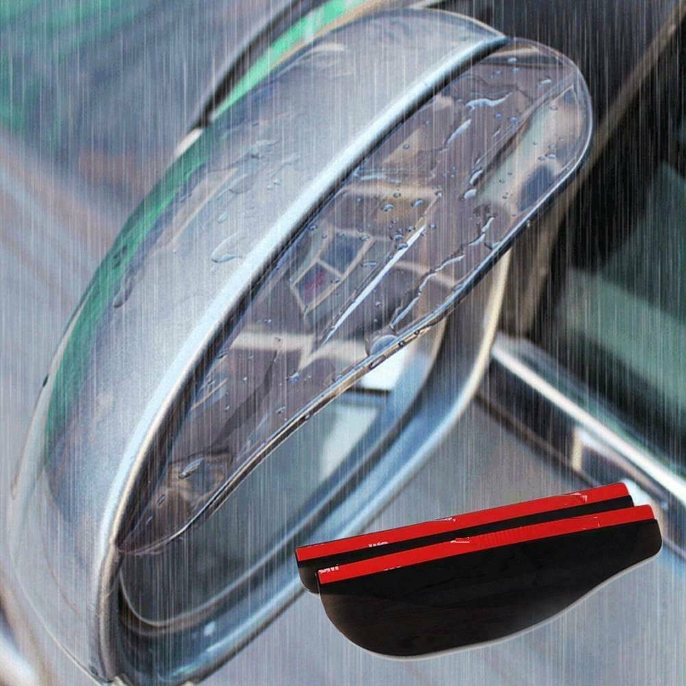 Rain Board Side Rear Mirror Visor Rear View Black Transparent Car Eyebrow Guard Replacement Rubber Accessories