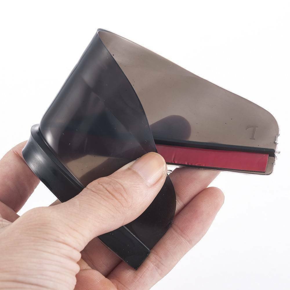 Rain Board Side Rear Mirror Visor Rear View Black Transparent Car Eyebrow Guard Replacement Rubber Accessories