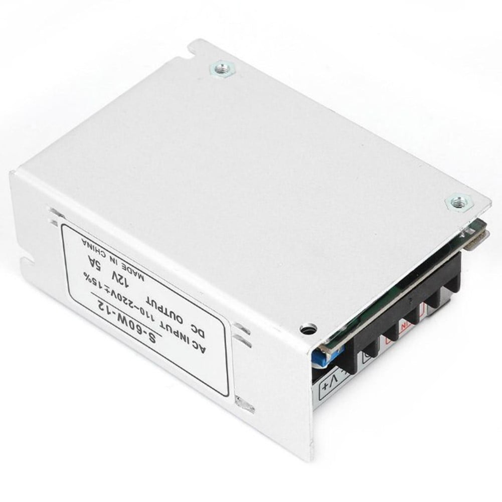 12V 5A Power Supply Adapter 60W Switching Power Supply12V Dc For Led Strip Light Smile Home
