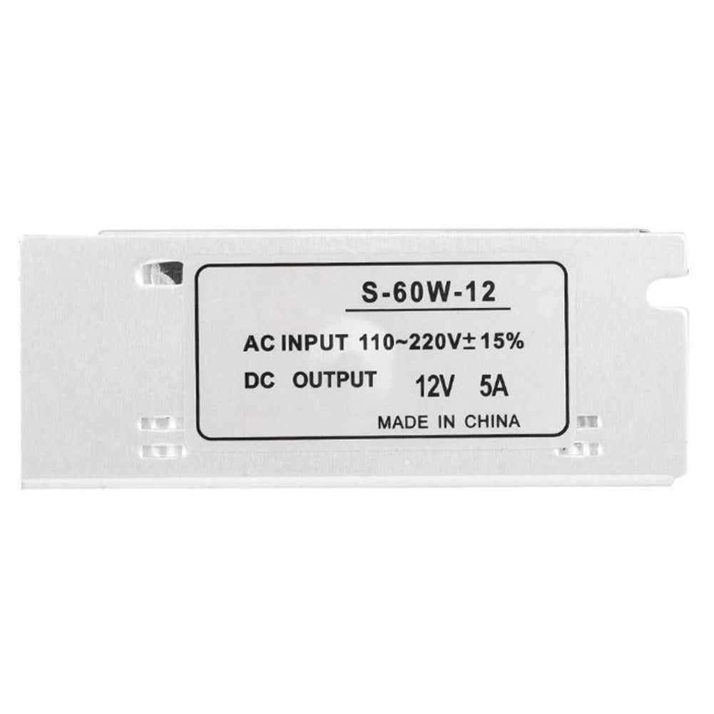 12V 5A Power Supply Adapter 60W Switching Power Supply12V Dc For Led Strip Light Smile Home