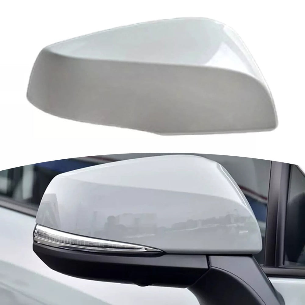1pcs Passenger / Driver Side Rearview Mirror Cover Cap For Toyota for RAV4 20-23 Black-R