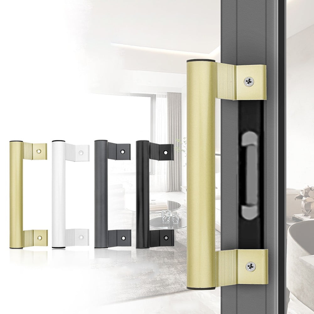 Aluminum Alloy Handle Balcony Sliding Door Handle Glass Door Sliding Door Handle White Smile Home Dark Gray