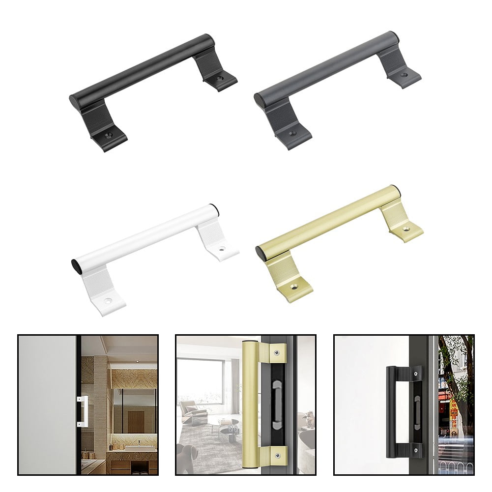 Aluminum Alloy Handle Balcony Sliding Door Handle Glass Door Sliding Door Handle White Smile Home Dark Gray