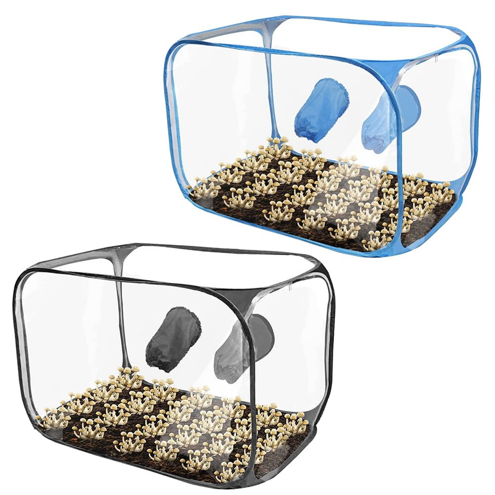 Still Air Box, Mushroom Grow Kit, Portable Compact Still Air Box Mycology Balck Smile Home