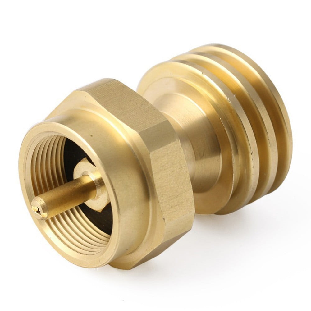 Solid Brass Steak Saver Propane Tank Adapter 1lb to 20lb Grill Bottle Converter Smile Home