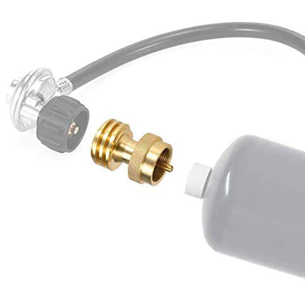 Solid Brass Steak Saver Propane Tank Adapter 1lb to 20lb Grill Bottle Converter Smile Home