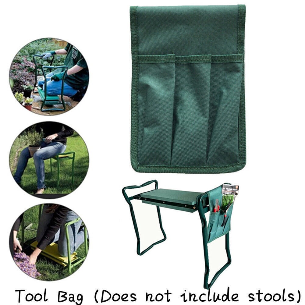 Highly Green Folding Garden Kneeler Chair Bench Stool Tool Pouch L Smile Home S