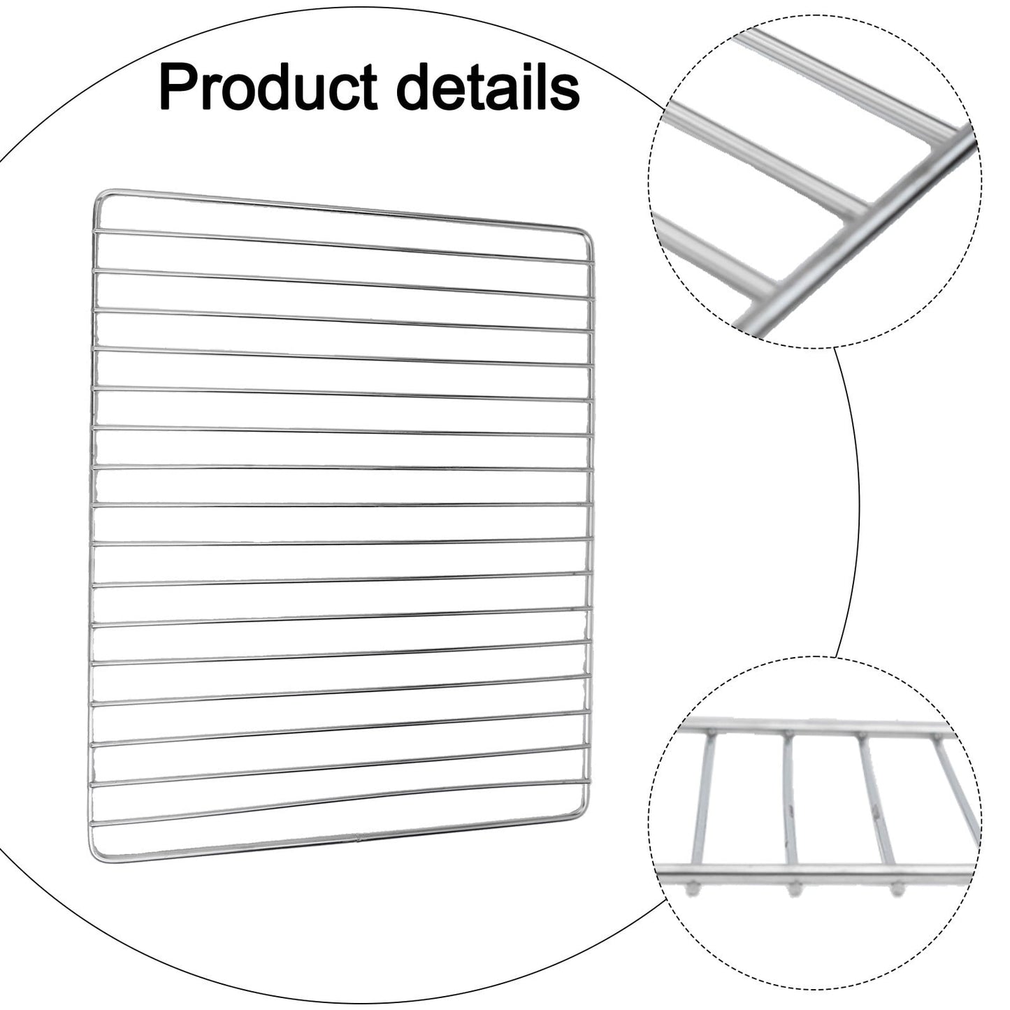 BBQ Grill Stainless Steel Mesh,Suitable for Camping BBQ (2 Size) Bar 30*25 Smile Home Bar 30*25