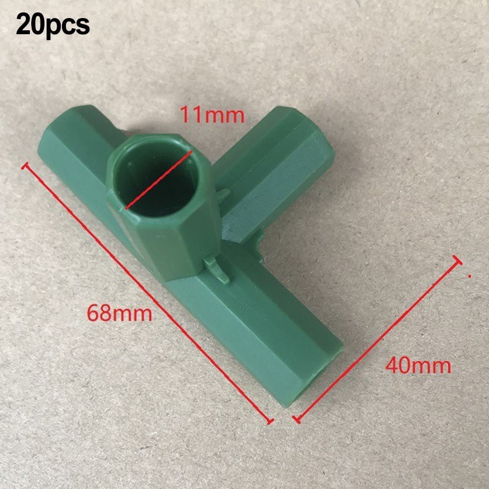 11mm Gardening Frame Connectors - Heavy Duty Greenhouse Support & Frame! Mix Smile Home B