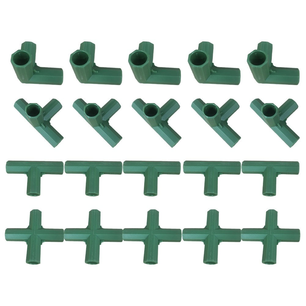 11mm Gardening Frame Connectors - Heavy Duty Greenhouse Support & Frame! Mix Smile Home B