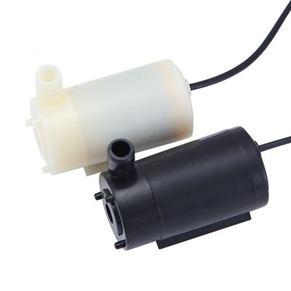 Small Water Pump Silent Submersible USB 5V 1m Cable Garden Outdoor Fountain Tool Black Smile Home White