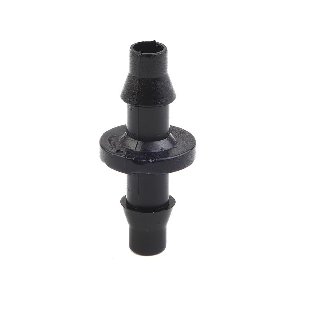 New 100Pc 1/4 Barbed Connector Double Way For 4/7Mm Garden Drip Irrigation Hose Smile Home