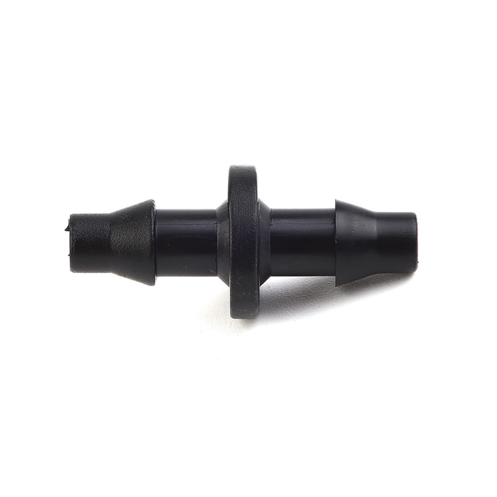 New 100Pc 1/4 Barbed Connector Double Way For 4/7Mm Garden Drip Irrigation Hose Smile Home