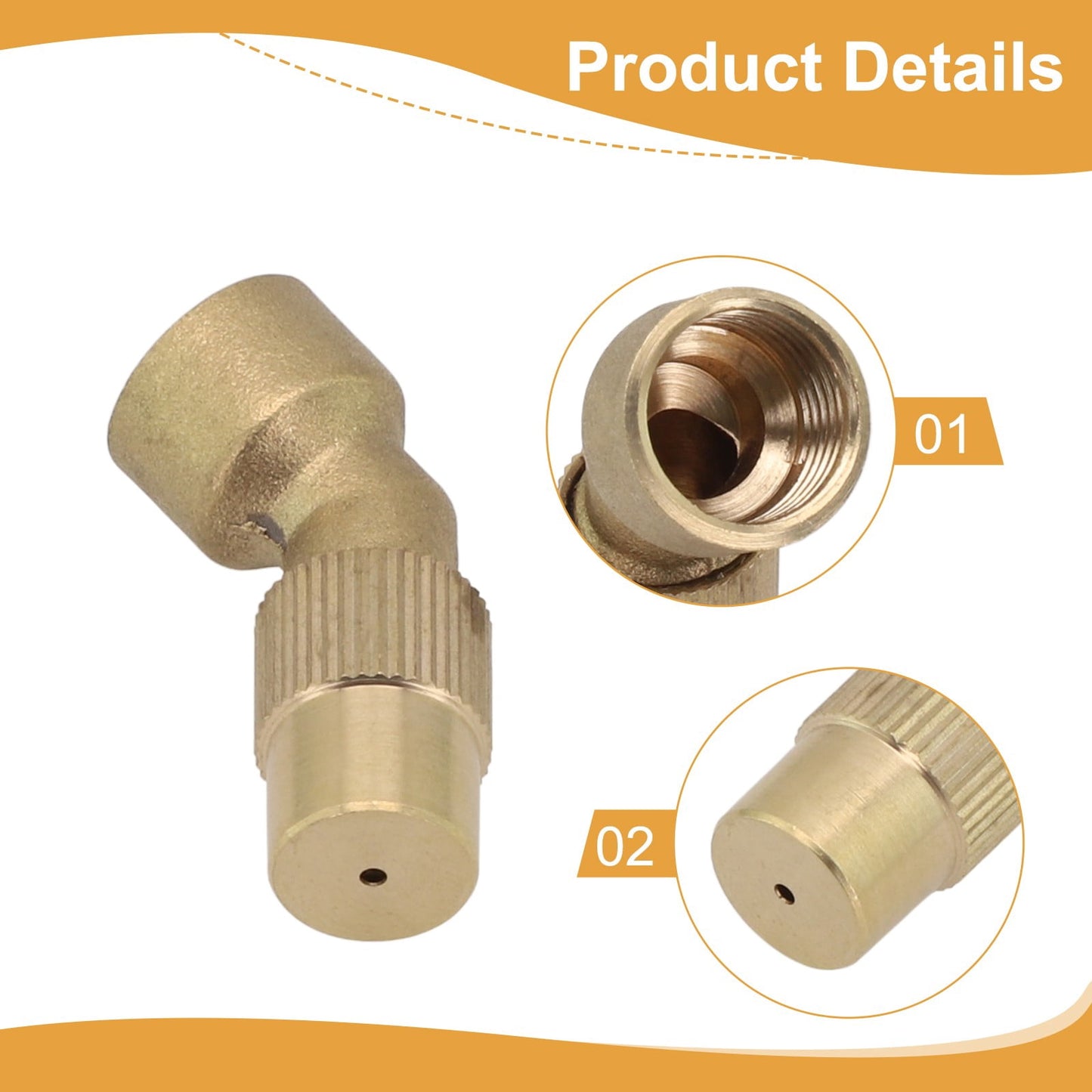Spray Nozzle High Pressure Adjustable Sprayer Mist for Garden Water Agricultural B Smile Home B
