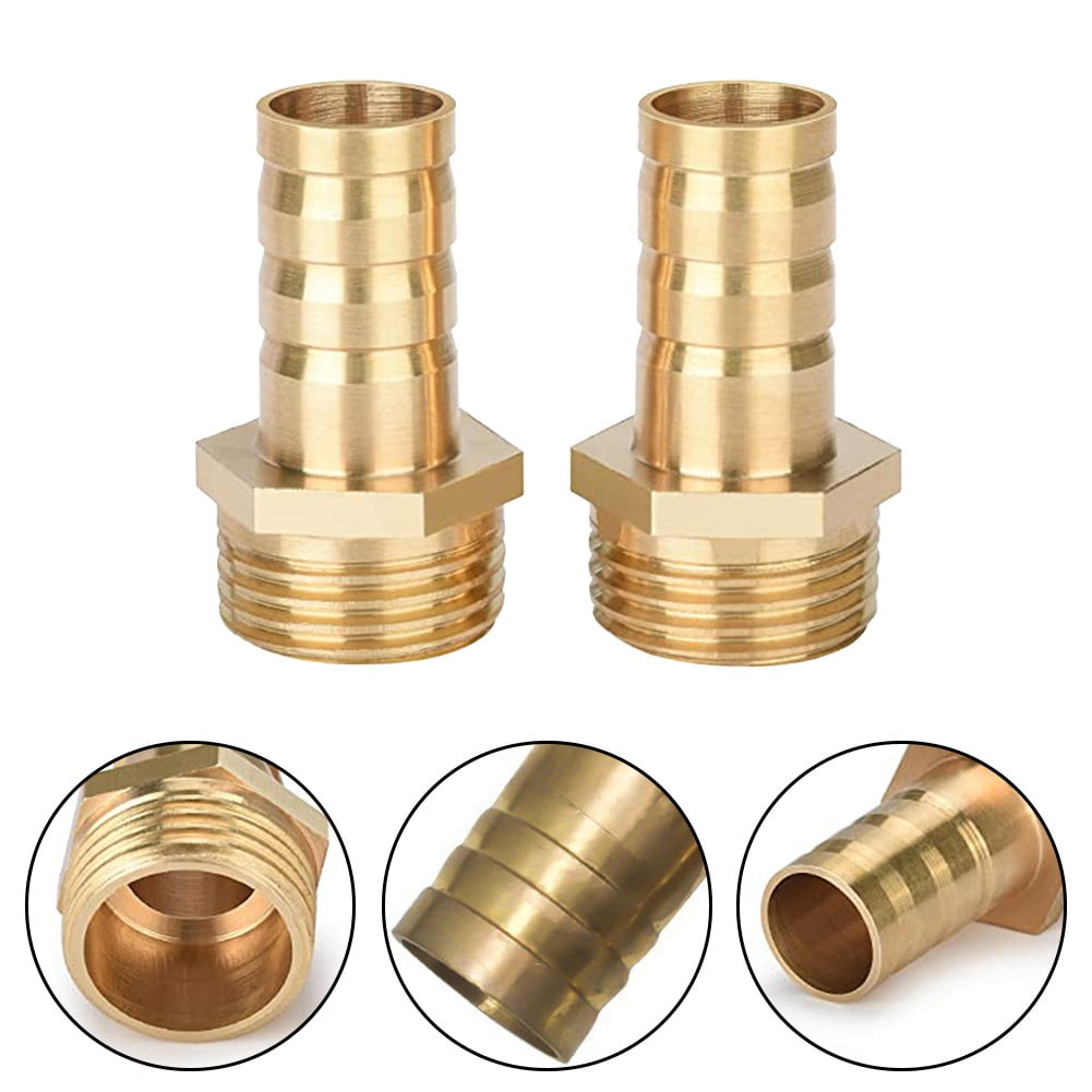 Brass Hose Connector Adapter Screw Connection 1/2" Nozzle (6mm-16mm) 2 pcs 10Mm 1/2\'\' Smile Home
