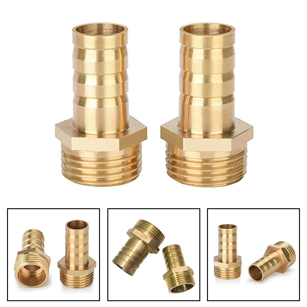 Brass Hose Connector Adapter Screw Connection 1/2" Nozzle (6mm-16mm) 2 pcs 10Mm 1/2\'\' Smile Home