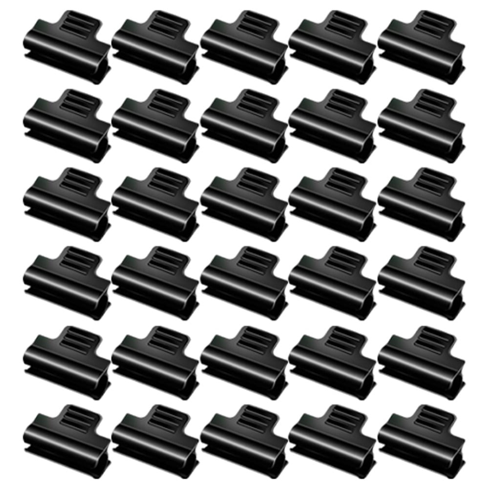 30pcs Greenhouse Pipe Clamps Garden Hoop Raised Bed Plant Clip Row Cover Support Smile Home