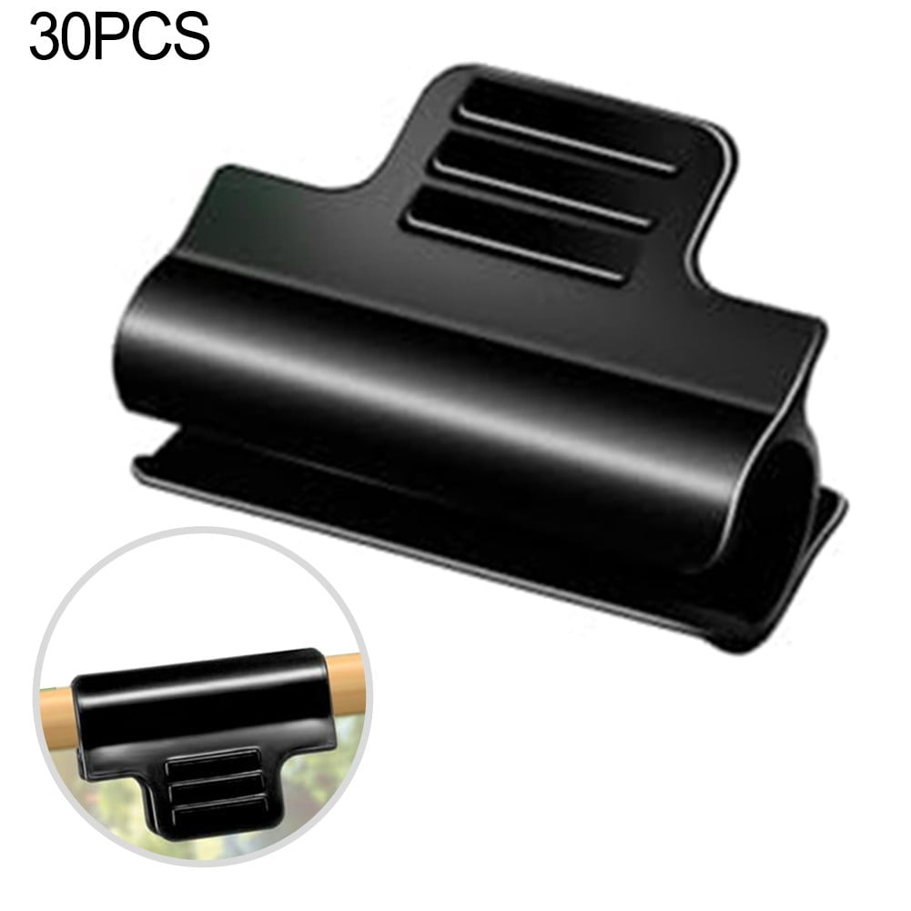 30pcs Greenhouse Pipe Clamps Garden Hoop Raised Bed Plant Clip Row Cover Support Smile Home