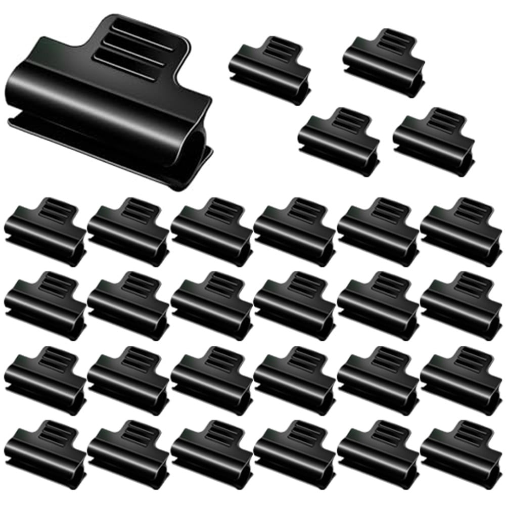 30pcs Greenhouse Pipe Clamps Garden Hoop Raised Bed Plant Clip Row Cover Support Smile Home