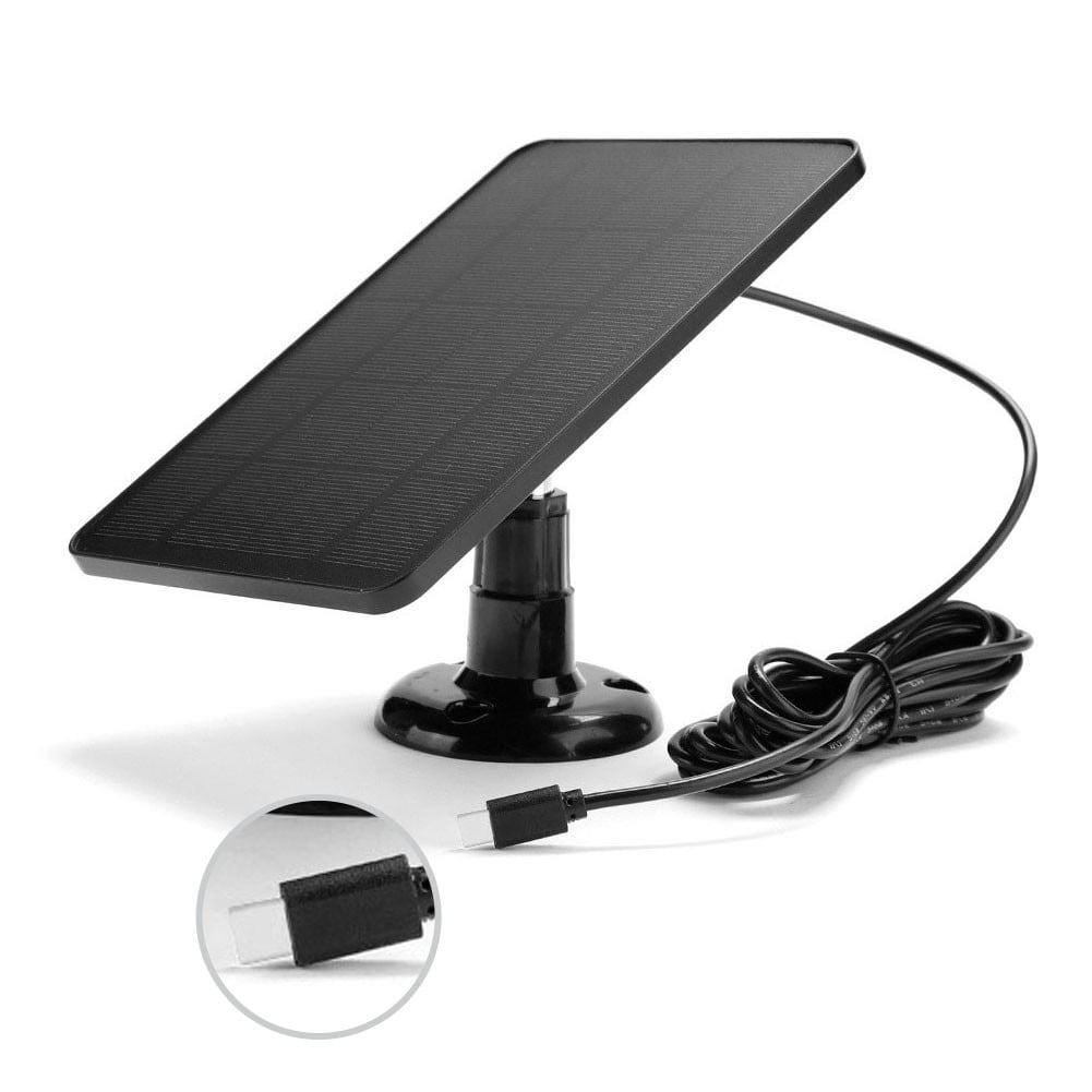 Solar Panel for Blink Camera: 4W Outdoor Solar Charger with 9.84ft Cable! C Black Smile Home C Black