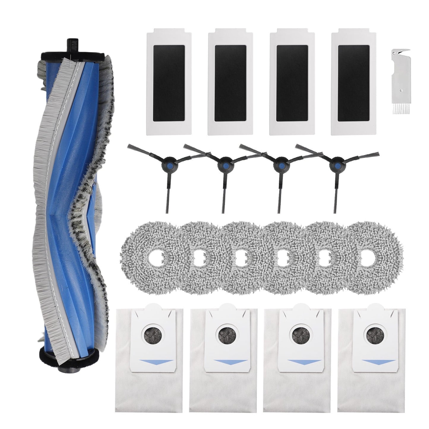 Ecovacs T30S T30S Pro Robot Vacuum Cleaner Replacement Parts Kit With Side Brush Filter Mop Cloth Dust Bag For Home Cleaning Accessories