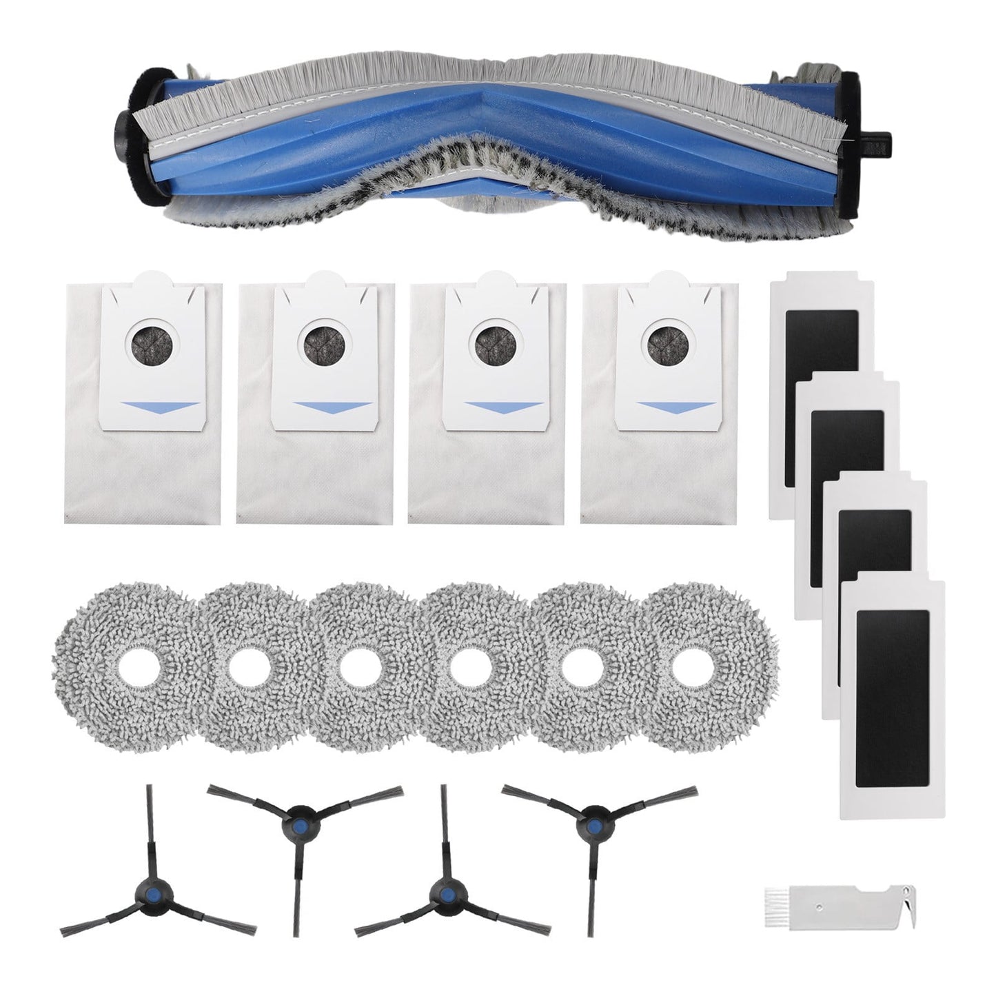 Ecovacs T30S T30S Pro Robot Vacuum Cleaner Replacement Parts Kit With Side Brush Filter Mop Cloth Dust Bag For Home Cleaning Accessories