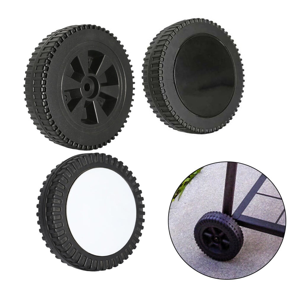 2Pcs Grill Wheel 6 Inch Bbq Grill Wheel Plastic Grill Wheel Replacement 5.98 X 1.57 X 0.41 Diameter Outdoor Cooking Parts C