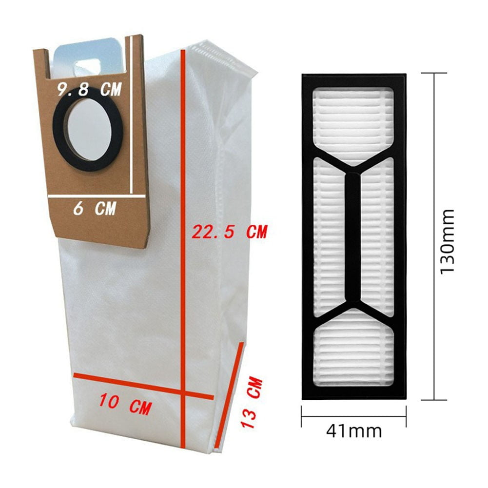 12Pcs/Set For Eufy S1 Pro Vacuum Cleaner Dust Bag Hepa Filter Replacement Parts Vacuum Cleaner Accessories B